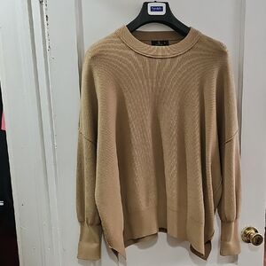 Beige Crew Neck Sweater